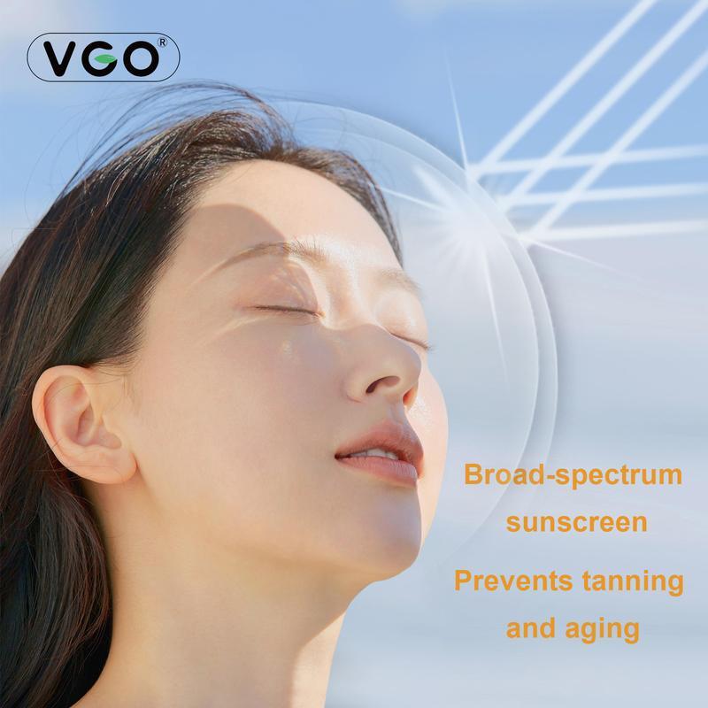 VGO-Universal Tinted Moisturizer SPF 50+ Earthy yellow liquid It can be used as foundation liquid-A Facial Skincare Sunscreen Squeeze Comfort Skin Repair