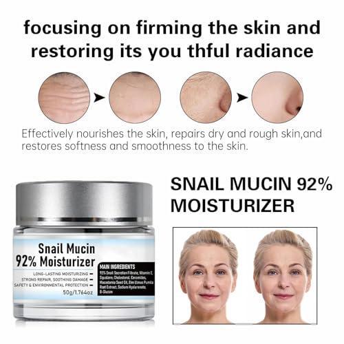 Moisturizer Daily Face Gel Cream, Crema de Baba de Caracol Original, Filtrate Nourishing Cream, Moisturizer Face facial cleanser