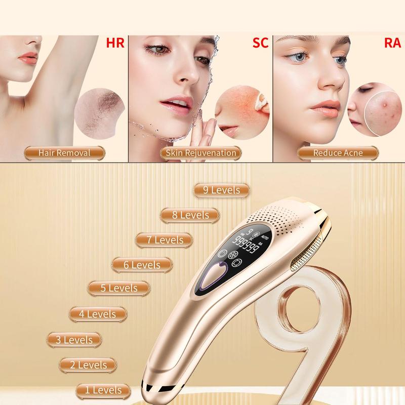 Laser Hair Removal Instrument, 1 Box Painless Mini Hair Removal Machine & Accessories, Electric Hair Removal Machine for Women & Men