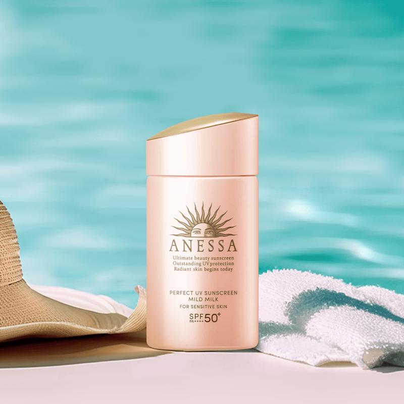 SHISEIDO ANESSA Perfect UV Sunscreen SPF50+ PA++++ – Gold Bottle, 2.03 fl oz – Gentle on Skin, Alcohol-Free