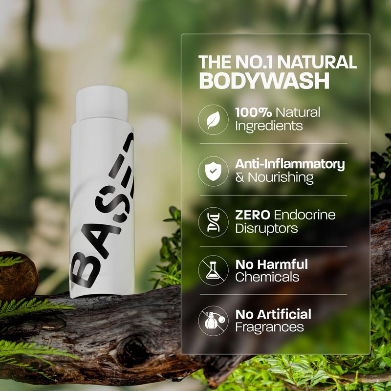 Based Bodworks Bodywash | Anti-inflammatory & Soothing | Zero Endocrine Disruptors | Sulfate, Paraben, Pthalate Free.