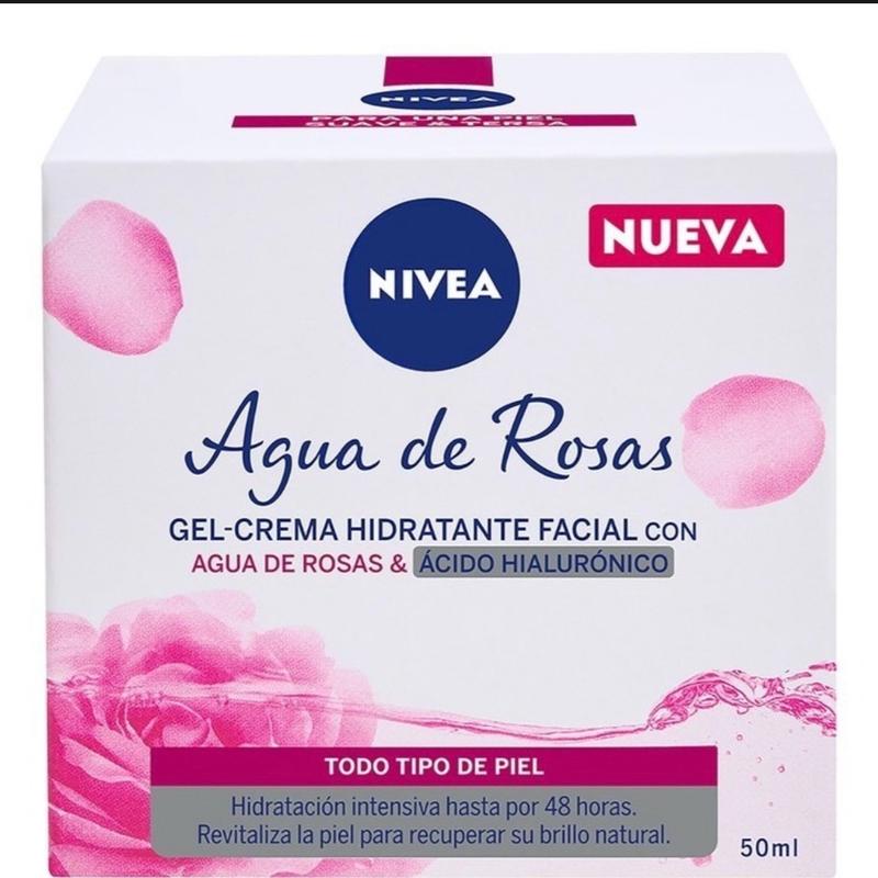 Nivea Rose Water bundle Gel Cream - Moisturizing Facial Cream -