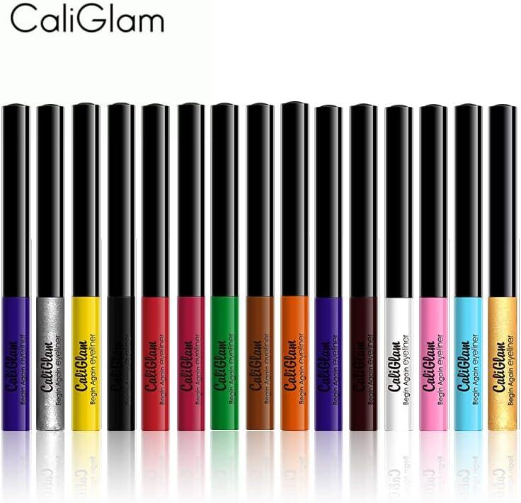 15 Colors Neon Eyeliner Pen Water Matte Smudge-proof Colourful Liquid Eyeliner Pencil Glitter Rainbow High Precise Eyeliners Set true colour Quick-dry Eye Makeup Cosmetics Lipliner