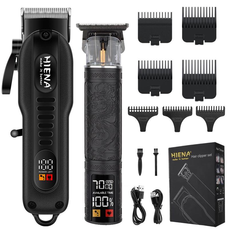 Electric Hair Clipper Set, 1 Box Professional Cordless Hair Trimmer & Shaver & Accessories, Hair Cutting Machines, Trimmer Set, USB Rechargeable Hair Trimmer for Men, Barber Kit