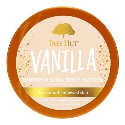 Tree Hut Vanilla Whipped Shea Body Butter Jasmine & Vanilla - 8.4oz Body Care Scent Coconut Cream Lightweight Moisturizer Smooth Comfort Moisturize