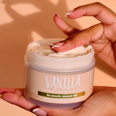 Tree Hut Vanilla Whipped Shea Body Butter Jasmine & Vanilla - 8.4oz Body Care Scent Coconut Cream Lightweight Moisturizer Smooth Comfort Moisturize