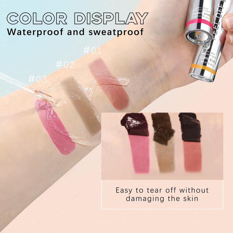 3-Color Lip Liner Stain Set, Waterproof, Long-Lasting, Highly Pigmented Lip Makeup for Women.