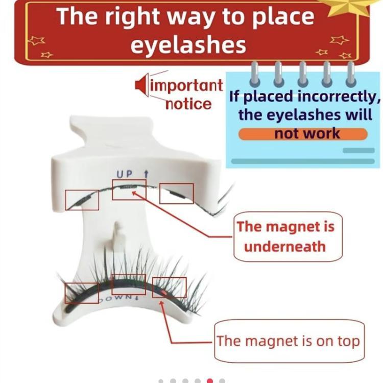 Magnetic Eyelashes Natural Look, Reusable Magnetic Eyelashes with Applicator, No Glue Needed Magnetic Eyelashes Magnetic Lashes Kit, Easy to Wear and Remove ,Makeup Lash Extensions yy lashes manga lashes lash clusters kit 6d  lash falsies