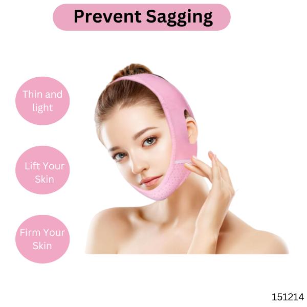 V line Lifting  Double Chin Reducer - Face Lifting Belt, Face Slimmer, Chin Strap For Double Chin For Women, Face Belt, Tightening Skin Preventing Sagging Face Lift Tape Skincare Comfort