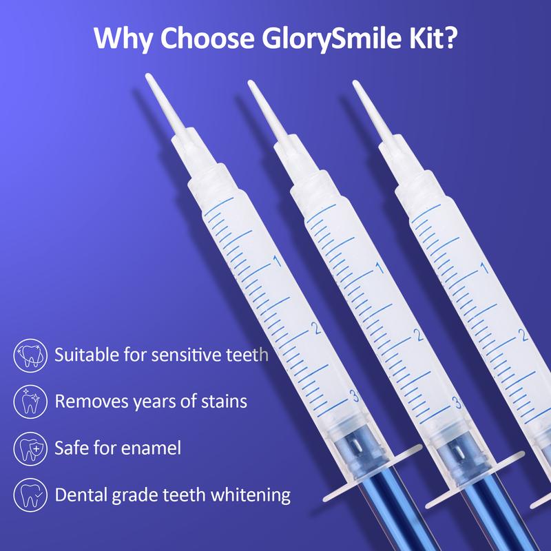 Teeth Whitening Kit with LED Light, 10 Min Fast Teeth Whitener with 3 Professional Teeth Whitening Gel, Safe Enamel and Non-Sensitive Teeth Whitening