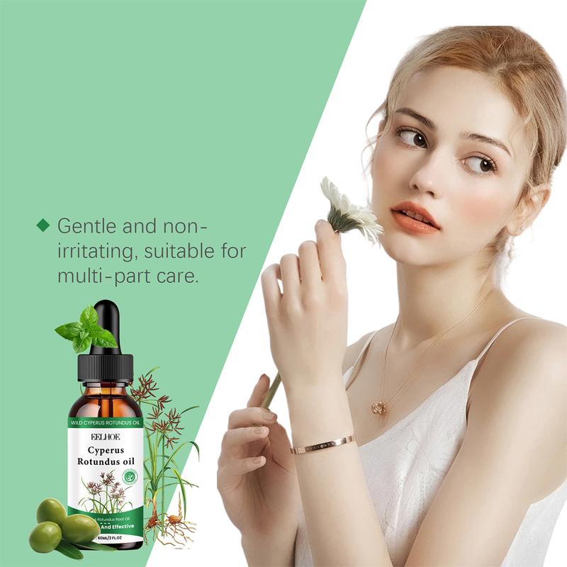 Cyperus Rotundus Oil, Cyperus Rotundus Oil for Hair Removal, 100% Natural Cypress Oil, Reduces Hair Growth, Soothes Skin, Ideal for Men & Women