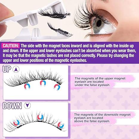 ALICE Magnetic Eyelashes Natural Wispy Cat Eye Lashes with Magnetic Lash