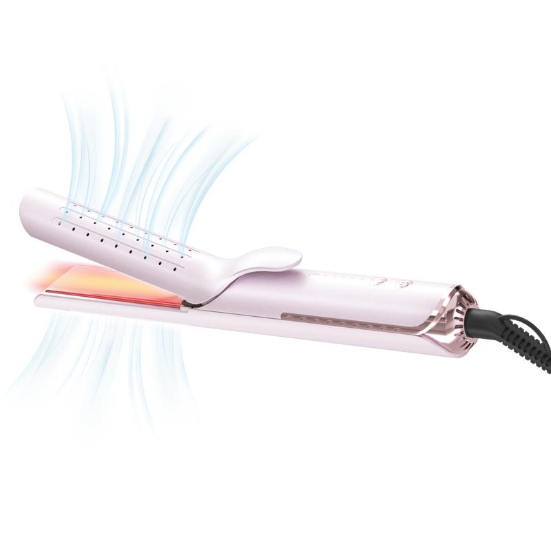 Bellezza AirGlider 2-in-1 Cool Air Flat Iron and Curler: Professional Hair Styling Tool for Effortless Straightening and Long-Lasting Curls with Cool Air Technology