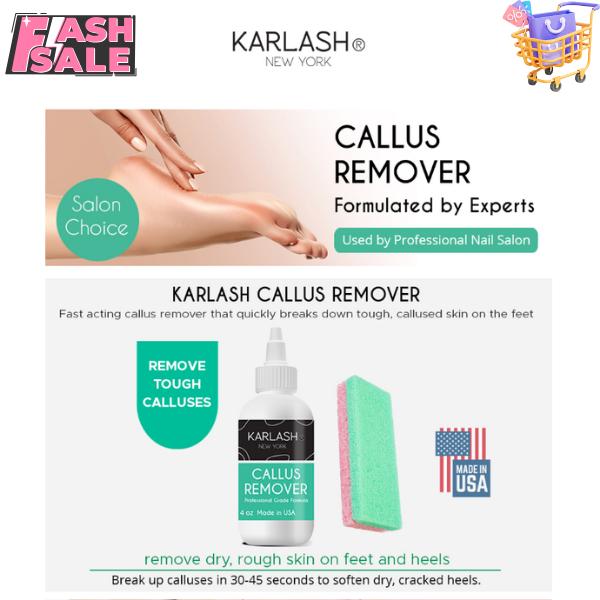 Professional Best Callus Remover Gel for Feet and Foot Pumice Stone Scrubber Kit Remove Hard Skins Heels and Tough Callouses 4 oz (1 Bottle)