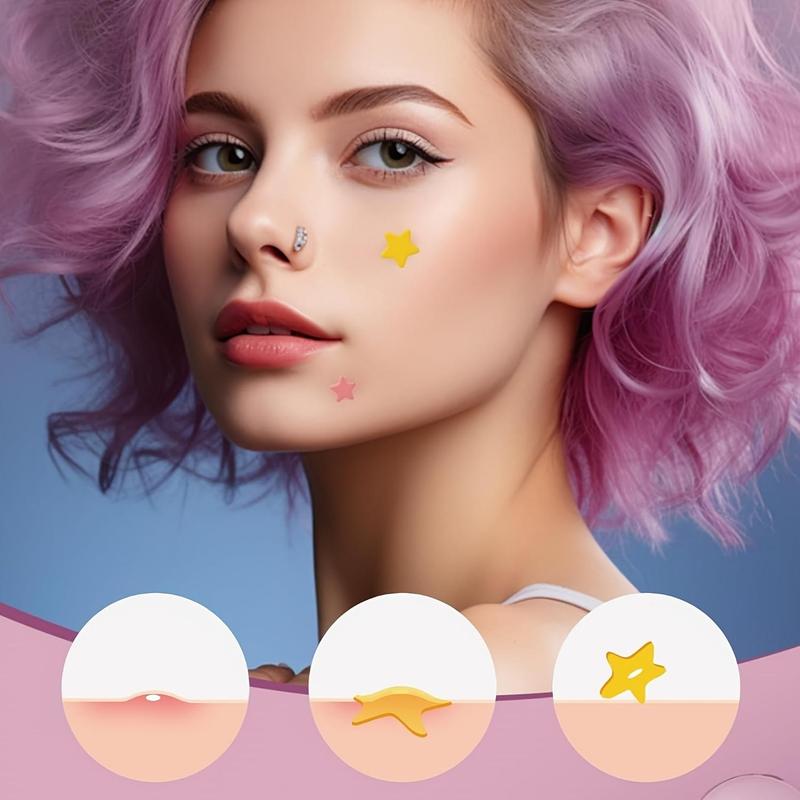 Star Shaped Hydrocolloid Acne Patches, 800pcs box Waterproof Breathable Facial Stickers, Facial Skin Care Tools for Women & Girls