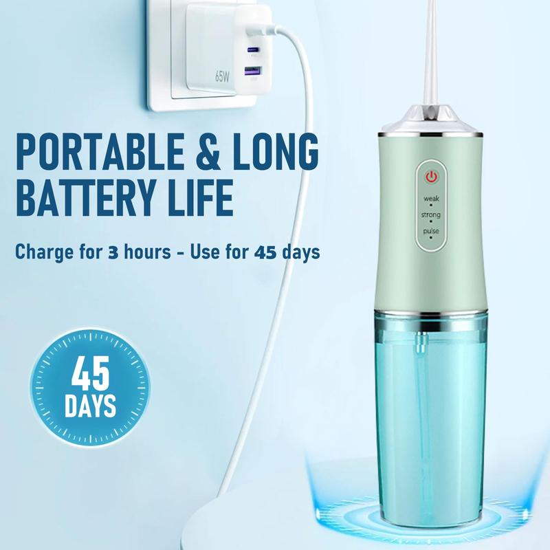 Water Flosser for Teeth, Rechargeable, 3 Cleaning Modes, Perfect for Braces and Sensitive Gums