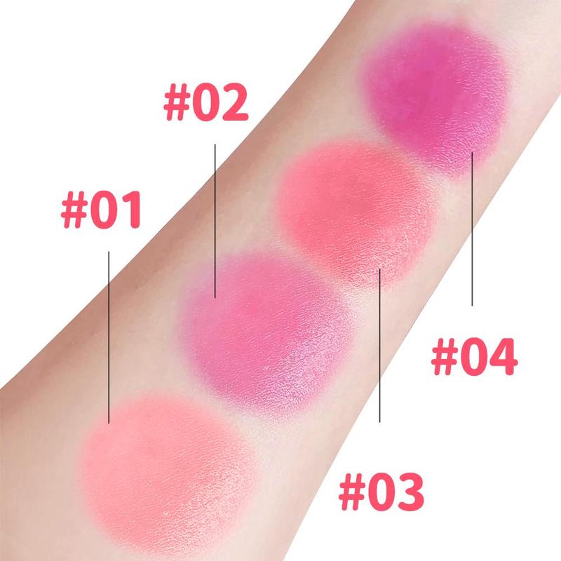 Jelly Texture Blush Stick, 1 Count Long Lasting Blusher for Cheeks, Lips, Eyes, Natural & Lightweight Facial Makeup Tool for Women