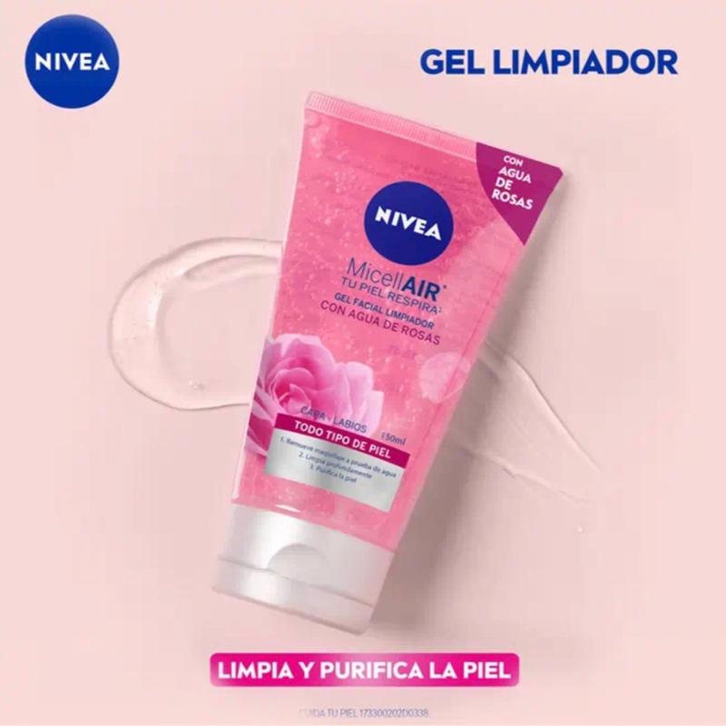 Nivea Rose Water bundle Gel Cream - Moisturizing Facial Cream -