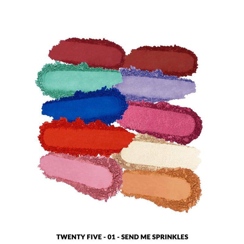 KimChi Chic Twenty Five Eyeshadow Palette - Matte and Shimmer Color Shades, Cosmetic Makeup