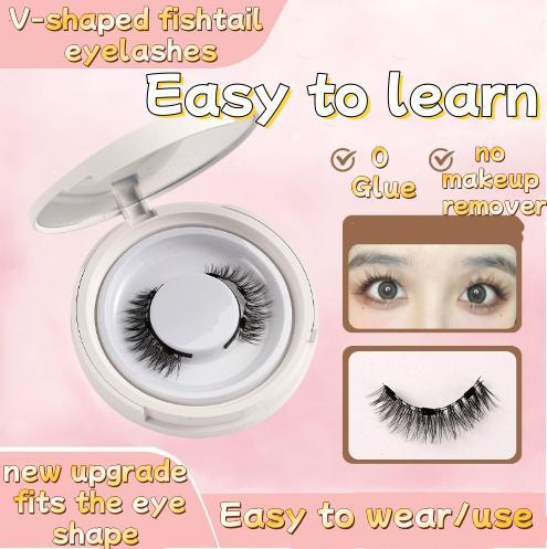 Magnetic Eyelashes Natural Look, Reusable Magnetic Eyelashes with Applicator, No Glue Needed Magnetic Eyelashes Magnetic Lashes Kit, Easy to Wear and Remove ,Makeup Lash Extensions yy lashes manga lashes lash clusters kit 6d  lash falsies