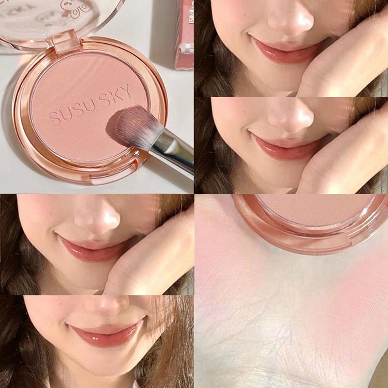 Long Lasting Blushes, 4pcs Natural Blushes For Daily Makeup, Lightweight Soft Color Shadow Blushes