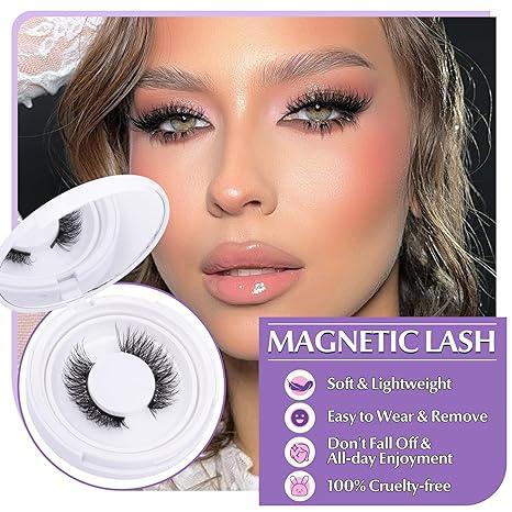 ALICE Magnetic Eyelashes Natural Wispy Cat Eye Lashes with Magnetic Lash