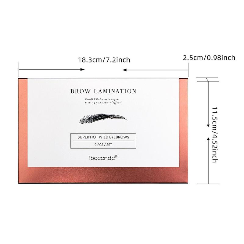 Professional Brow Lamination Kit, 1 Box Portable Travel Eyebrow Ironing Kit, Professional Eyebrow Makeup Kit for Women & Girls,  Suitable for Home Diy Salon Use