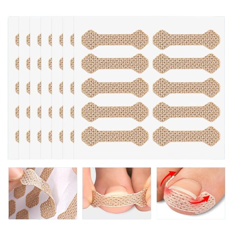 Breathable Ingrown Toenail Care Strip, 100pcs set Comfort Ingrown Toenail Sticker, Professional Pedicure for Ingrown Toenail