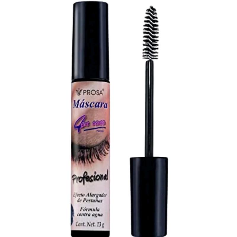 Mascara para pestañas Natural con Aceites de Mamey, Jojoba, Sabila y Germen de Trigo Resistente al Agua - Cosmetic, Makeup