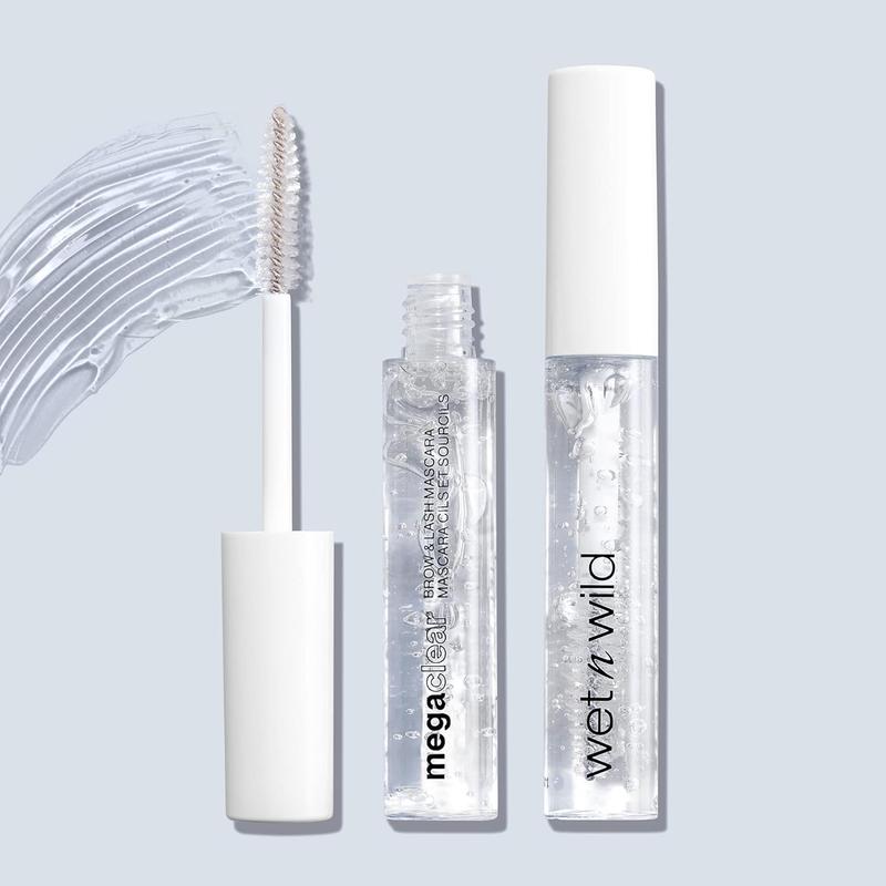 Mega Clear Brow & Lash Mascara - Sculpts Brows, Defines Lashes, Conditioning with Soy Protein & ProVitamin B5, Primer & Top Coat, Cruelty-Free & Vegan - Clear