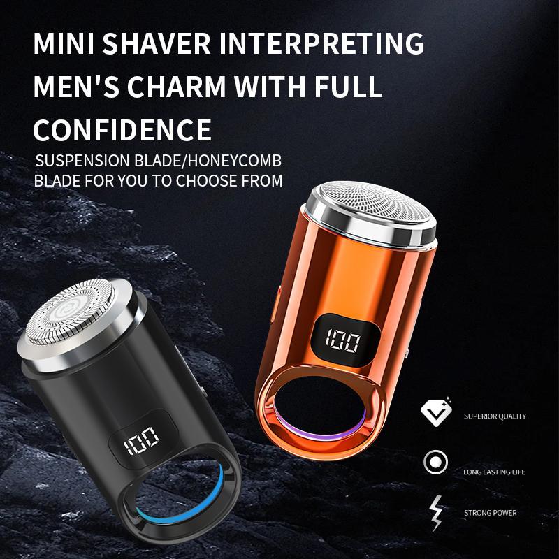 Portable Electric Shaver, Mini Electric Razor, Beard Trimmer for Men, Travel Mini Electric Shaver, Men's Portable Beard Trimmer