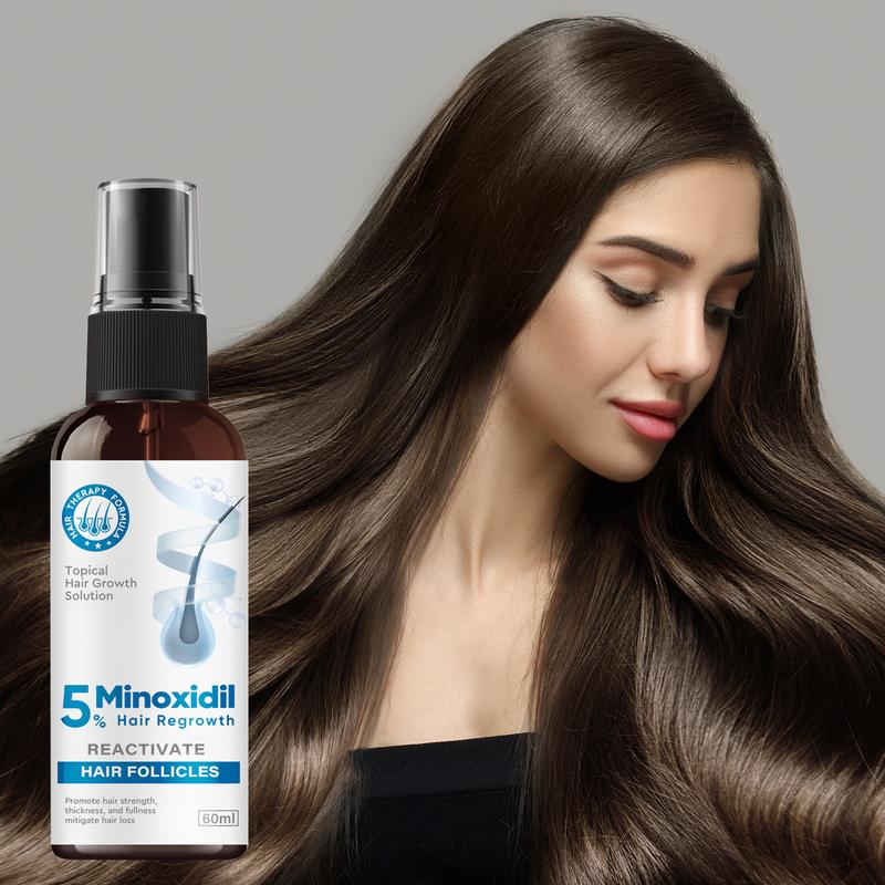 5% Minoxidil for Men and Women Hair Growth Oil, Biotin Serum, Hair Regrowth Treatment for Scalp Hair Loss, Natural, for Thicker Longer Fuller Healthier Hair 1 oz Haircare Gentle Repairing Haircare Gentle