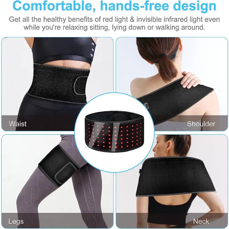 Red LED Light Therapy Waist Wrap Belt Pain Relief Laser Slimming Body Care