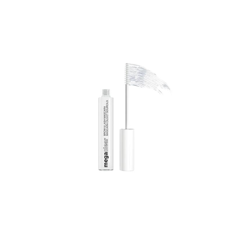 Mega Clear Brow & Lash Mascara - Sculpts Brows, Defines Lashes, Conditioning with Soy Protein & ProVitamin B5, Primer & Top Coat, Cruelty-Free & Vegan - Clear