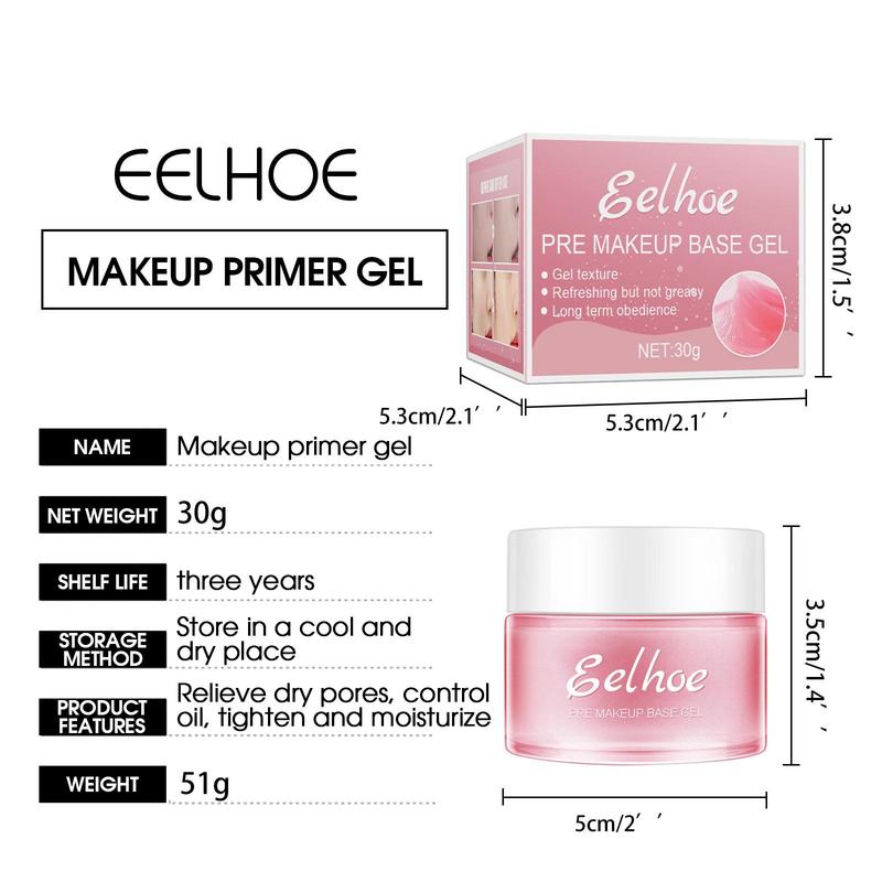 Pre-makeup Primer Gel, Moisturizing & Firming Skin Isolation Cream Before Makeup, Hydrating Moisturizer for Women & Girls