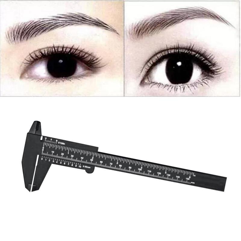 Microblading Eyebrow Guide Ruler, Portable Eyebrow Makeup Measure Tool, Eyebrow Positioning Ruler