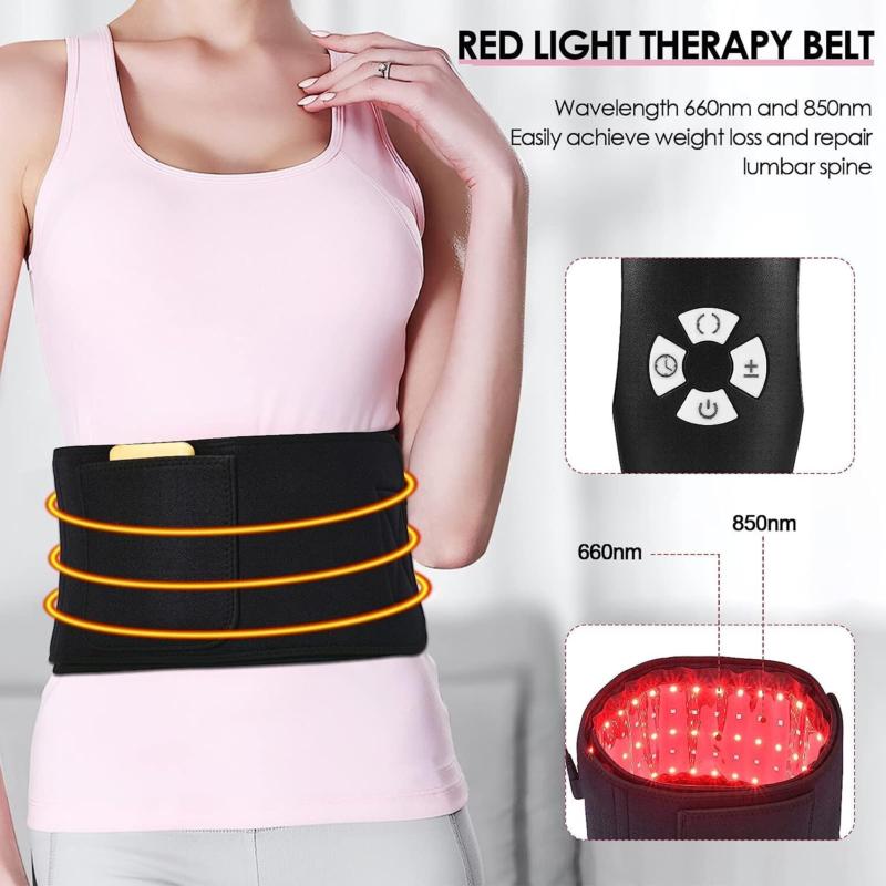 Red LED Light Therapy Waist Wrap Belt Pain Relief Laser Slimming Body Care