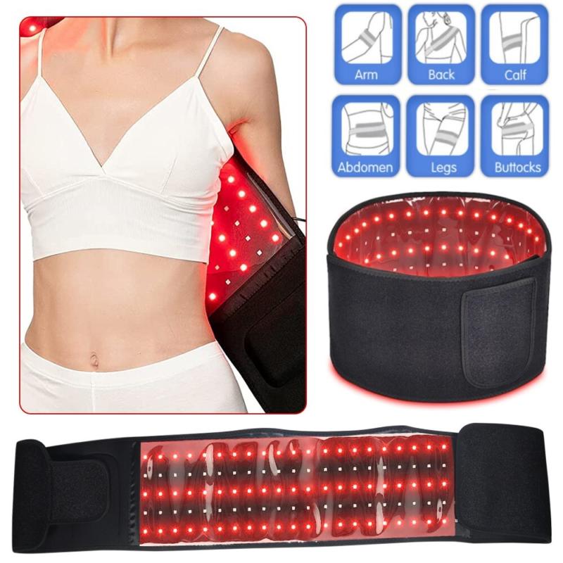 Red LED Light Therapy Waist Wrap Belt Pain Relief Laser Slimming Body Care