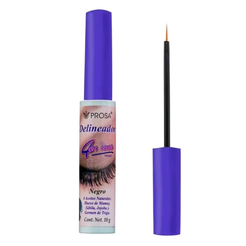 Mascara para pestañas Natural con Aceites de Mamey, Jojoba, Sabila y Germen de Trigo Resistente al Agua - Cosmetic, Makeup