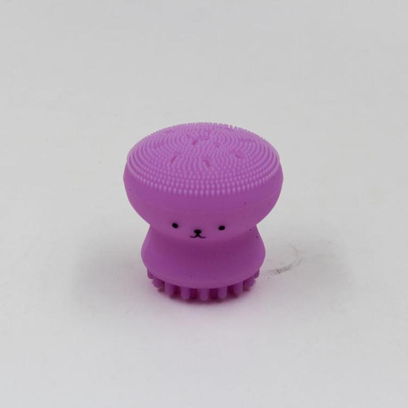 Exfoliating Jellyfish Shaped Silicone Face Scrubber, Facial Pore Cleaning Brush, Professional Makeup Tools for Women