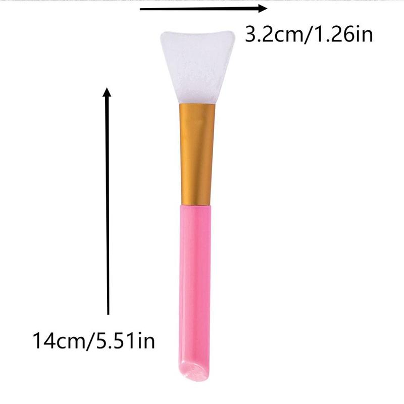 DIY Face Mask Makeup Brush with Handle, 1 Count DIY Facial Mask Applicator Brush, Facial Mud Mask Brush, Soft Silicone Brush for Skincare, Professional Cosmetic Tools for Women