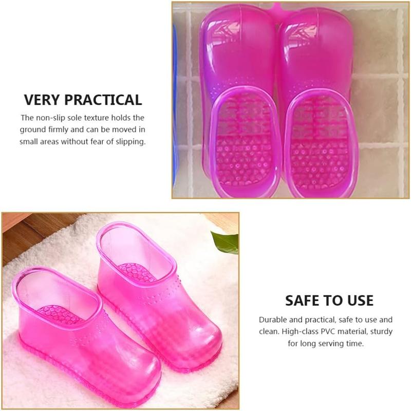 Portable Massage Foot Bath Shoes: Foot Spa Shoes Foot Scrubber Massage Bucket Boots