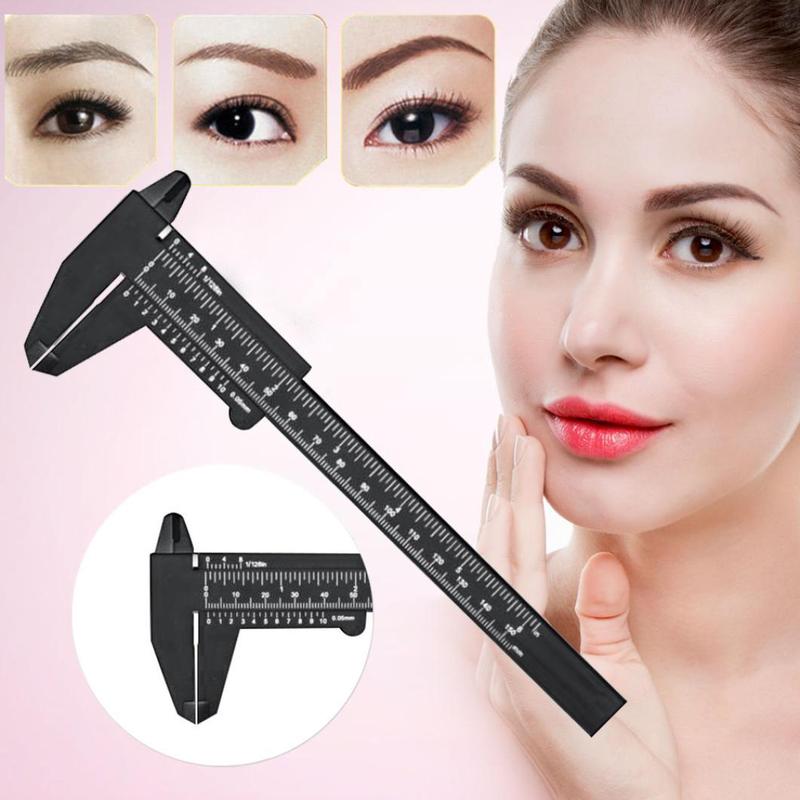 Microblading Eyebrow Guide Ruler, Portable Eyebrow Makeup Measure Tool, Eyebrow Positioning Ruler