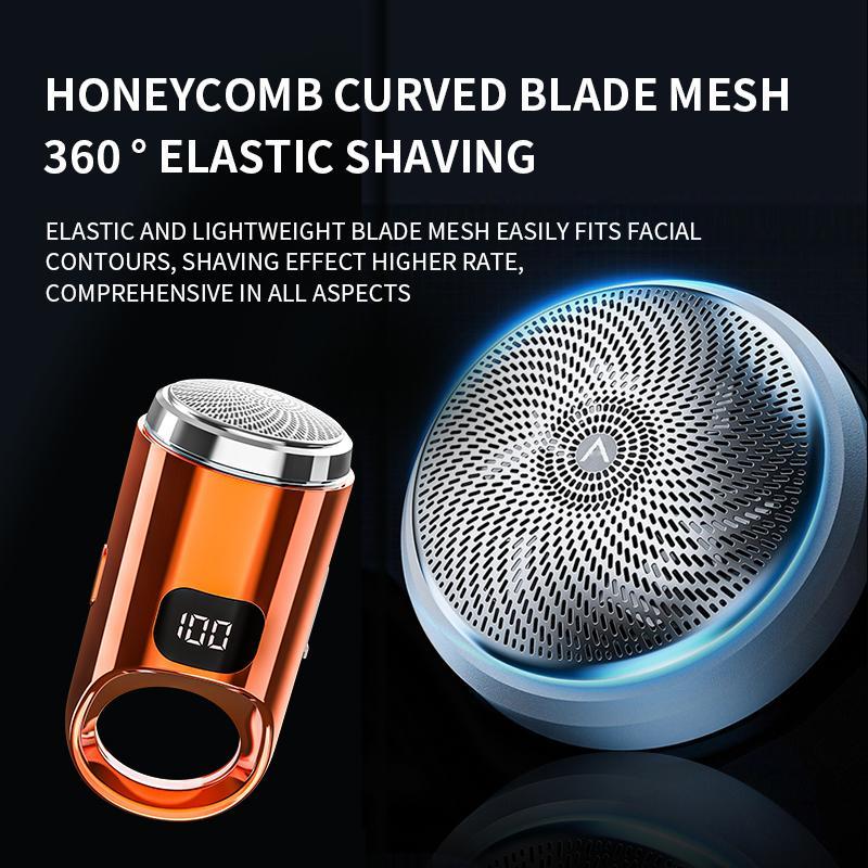 Portable Electric Shaver, Mini Electric Razor, Beard Trimmer for Men, Travel Mini Electric Shaver, Men's Portable Beard Trimmer