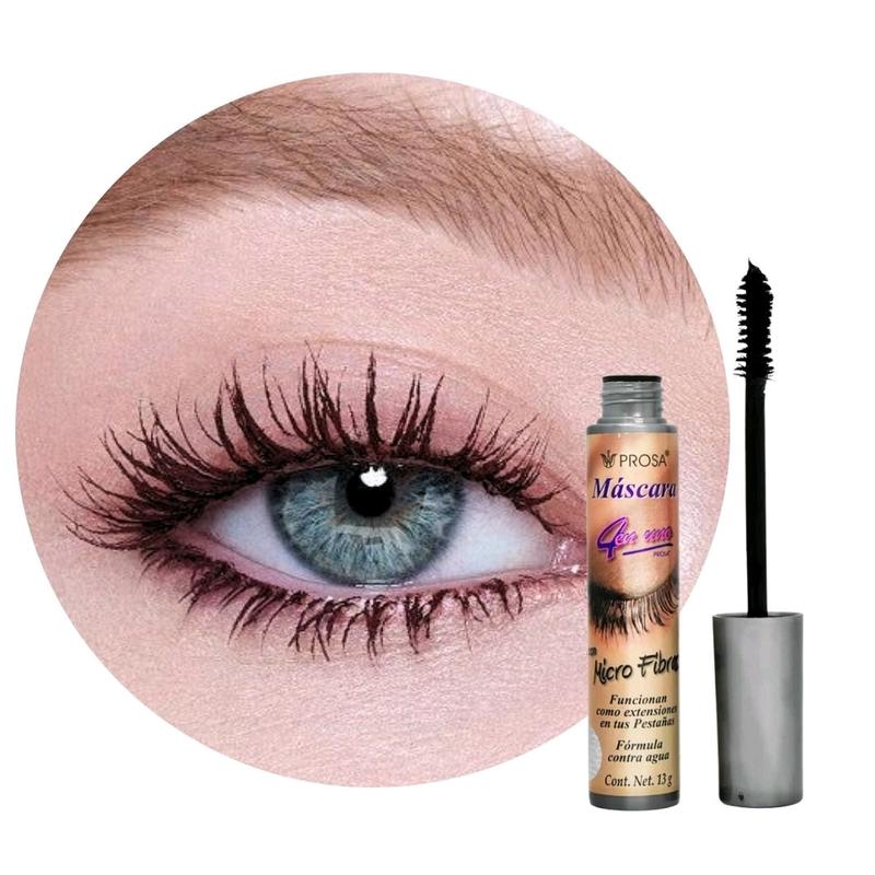 Mascara para pestañas Natural con Aceites de Mamey, Jojoba, Sabila y Germen de Trigo Resistente al Agua - Cosmetic, Makeup