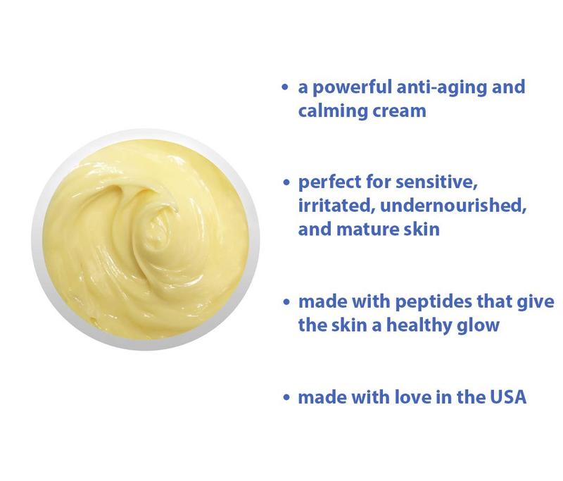 Raya Probiotic Calming Cream (309) | Moisturizing, Anti-Aging, and Calming Face Cream for Sensitive, Irritated, and Mature Skin | Soothes Over-Reactive Skin and Helps Reduce Fine Lines and Wrinkles