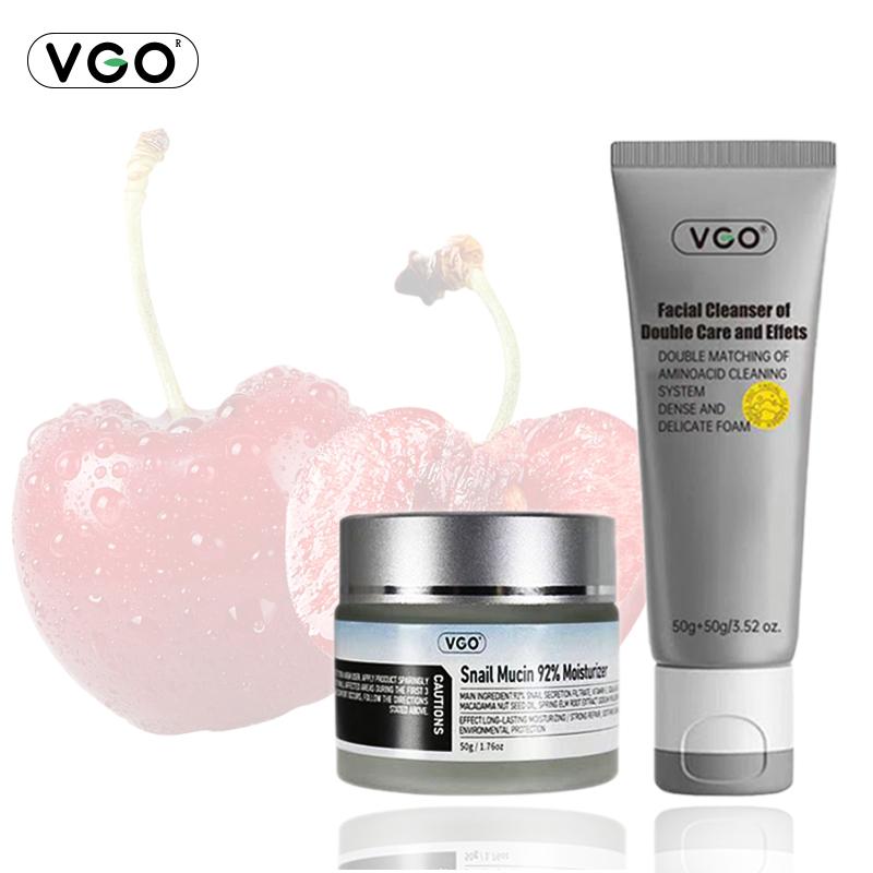 VGO Snail Mucin 92% Moisturising Cream】Ultimate moisturising and nourishing for radiant skin Moisture Care Moisturising Cream Cleanser Gentle Hyaluronic Acid Skin Repair Soothing Vitamin C Facial Essence 30 ml