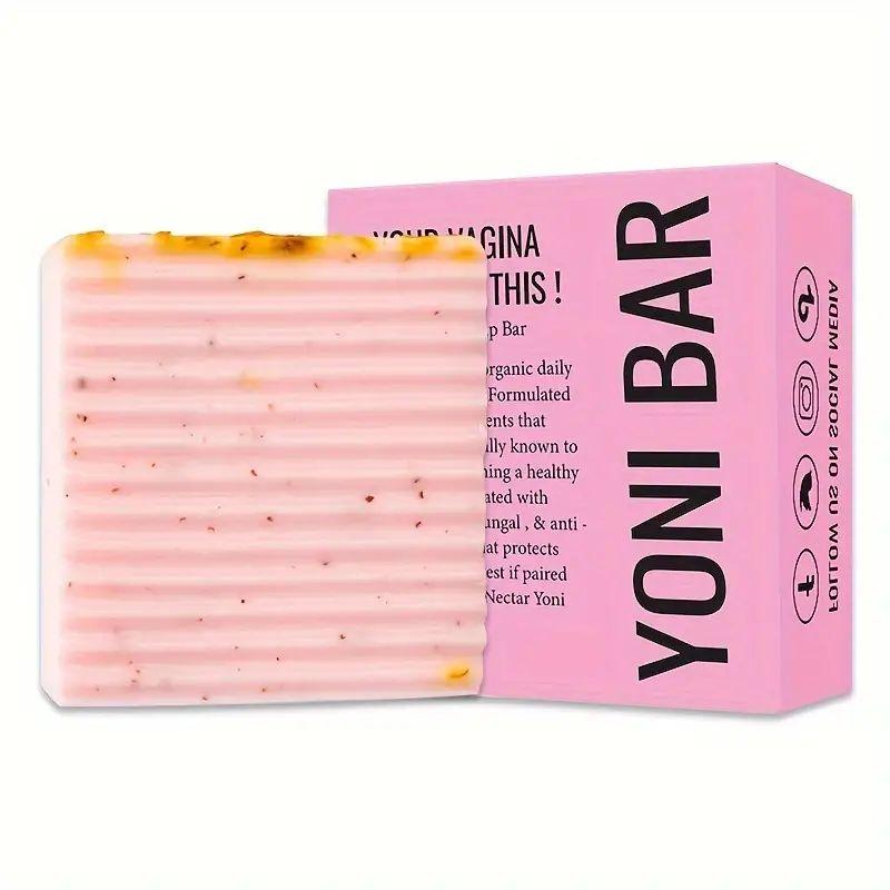 Premium Soap, Yoni Bar - pH Balanced Feminine Wash - Natural Ingredients Feminine Care Daily Oil for Razor Bumps, Dryness, BV, Odor - 3 oz Yoni Bar