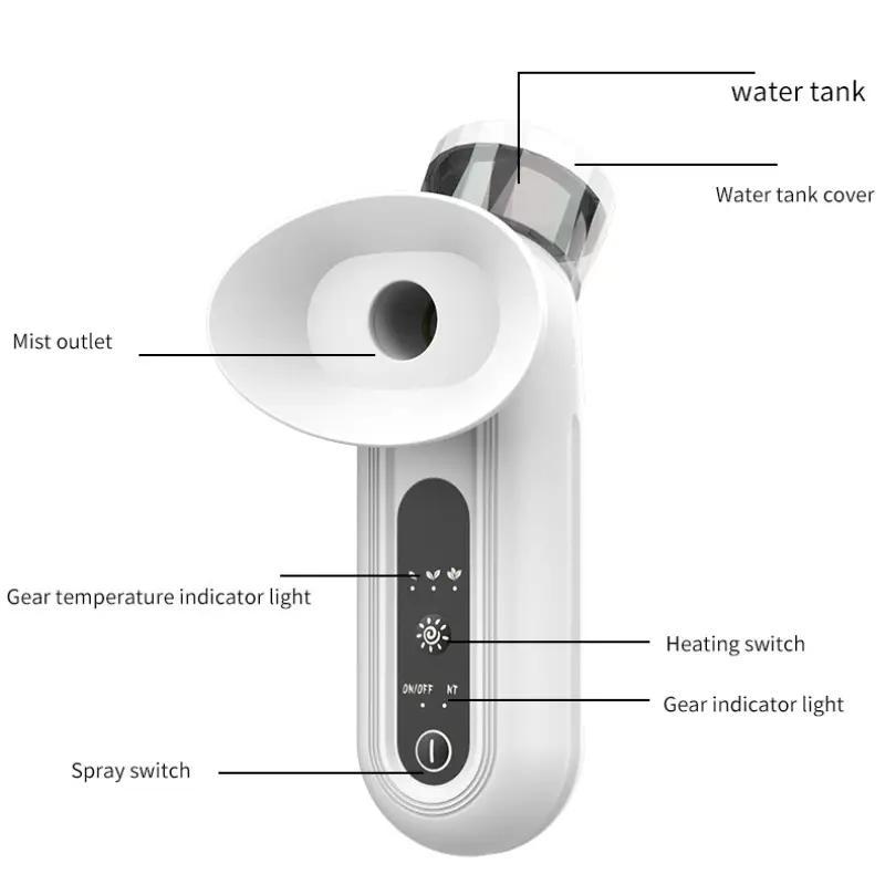 Portable Handheld Facial Moisturizer, Handheld Facial Beauty Instrument, Facial Spray Machine, Facial Beauty Instrument for Women & Men