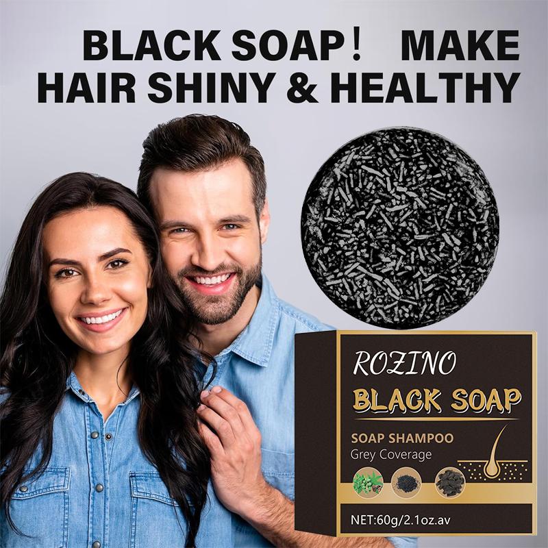 Black Hair Shampoo Soap improves hair color and texture by using natural botanical ingredients He Shou Wu and Side Cedar Leaf to make hair color softer and shinier.